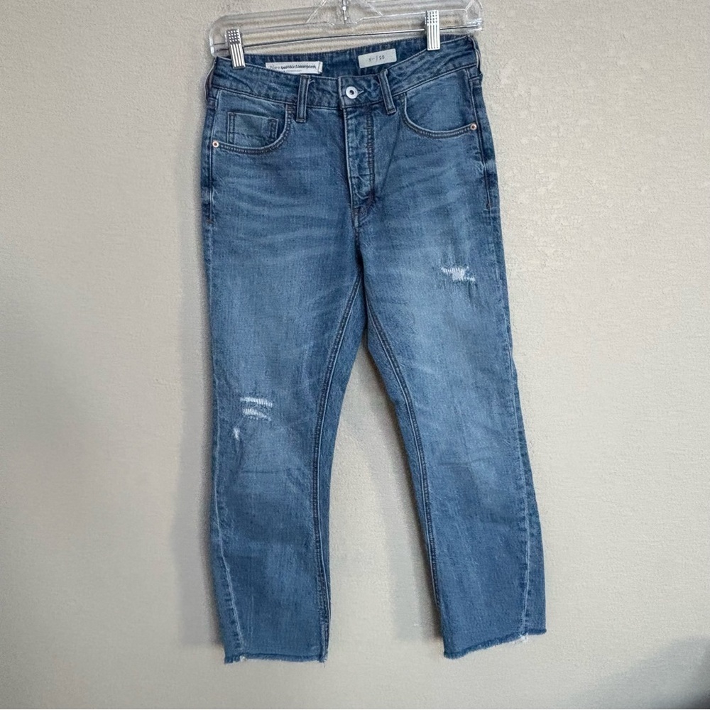Anthropologie Womens Skinny Jeans in Medium Blue Wash